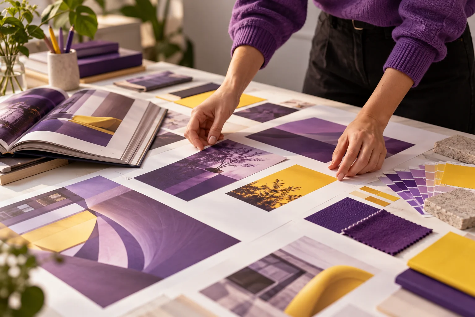 Trabajo creativo y planificación en un estudio digital